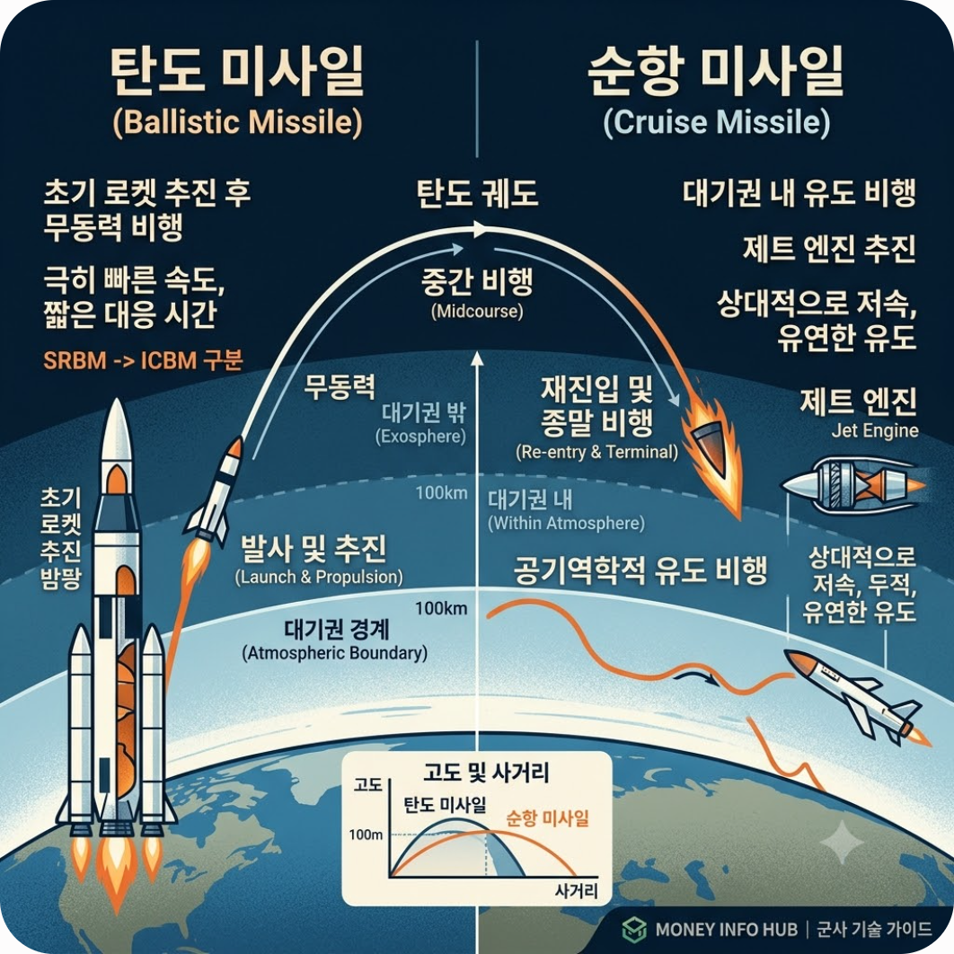 탄도 미사일이란 무엇인가: 순항 미사일과의 결정적 차이 — 탄도 미사일이 날아오는 순간 당신의 생존을 결정지을 유일한 수칙