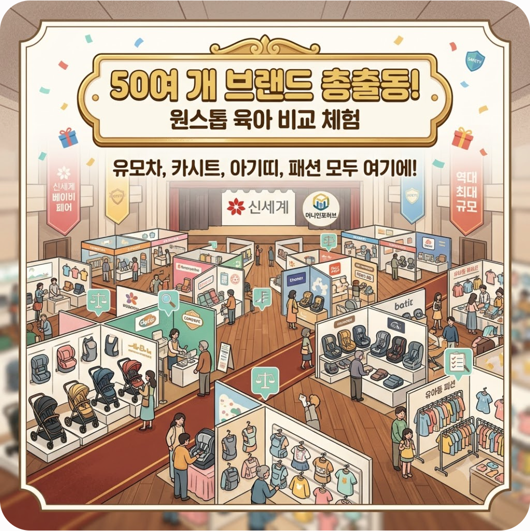 50여 개 브랜드 총출동! 역대 최대 규모로 열리는 이유 — 신세계 역대급 베이비페어 총정리! 육아용품 40% 할인 놓치면 손해인 이유