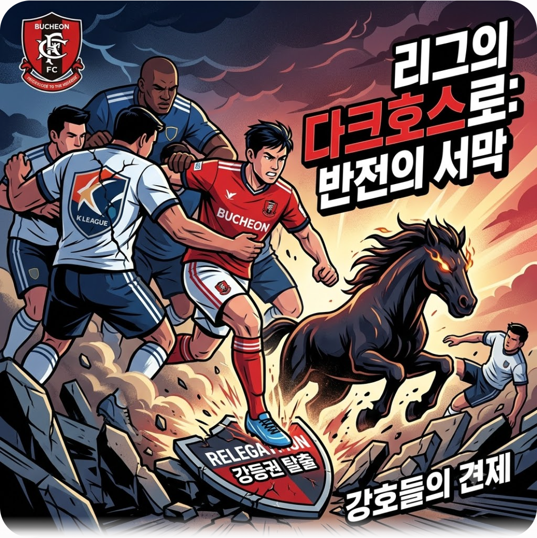 생존 경쟁에서 리그의 다크호스로: 반전의 서막 — 강원·전북에 이어 포항까지 침몰! 승격팀 부천이 폭풍 역습으로 완성한 충격의 강팀 도장깨기