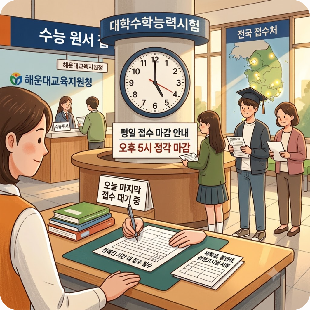 2027 수능 원서접수 일정과 진행 방식 — 2027 수능 원서접수 오늘부터 시작, 놓치면 1년 날리는 필수 준비물과 접수처 총정리