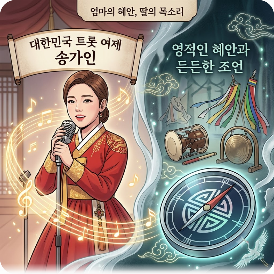 대한민국을 뒤흔든 트롯 여제, 그 뒤에 숨겨진 특별한 어머니 — 미스트롯 대박 맞힌 무속인 엄마 경고 무시했다가 송가인이 겪은 충격적인 순간