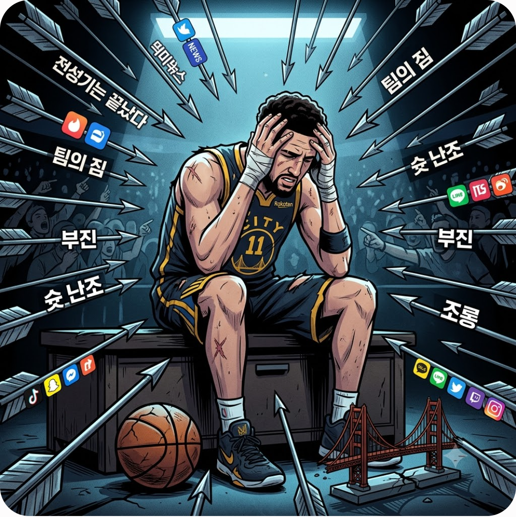 클레이 탐슨, 믿기 힘든 침체와 쏟아지는 비판의 화살 — 커리어 최악 찍은 탐슨에 쏟아진 비난, 그린이 참지 못하고 직접 선전포고 날린 이유