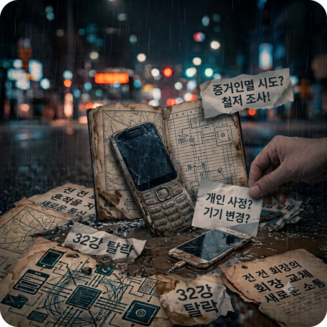 단순 기기 변경인가, 증거 인멸 시도인가? — 32강 탈락 직후 휴대전화 전격 교체한 정몽규, 타이밍에 숨겨진 충격적인 의혹