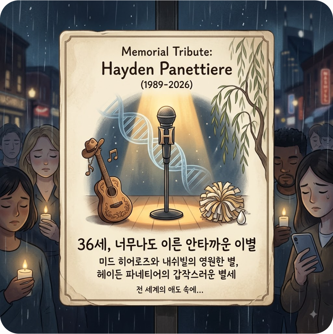 드라마 '내쉬빌'로 입증한 아역 출신의 탄탄한 연기력 — 미드 히어로즈의 영원한 치어리더 헤이든 파네티어, 36세 비보에 전 세계 팬들 충격