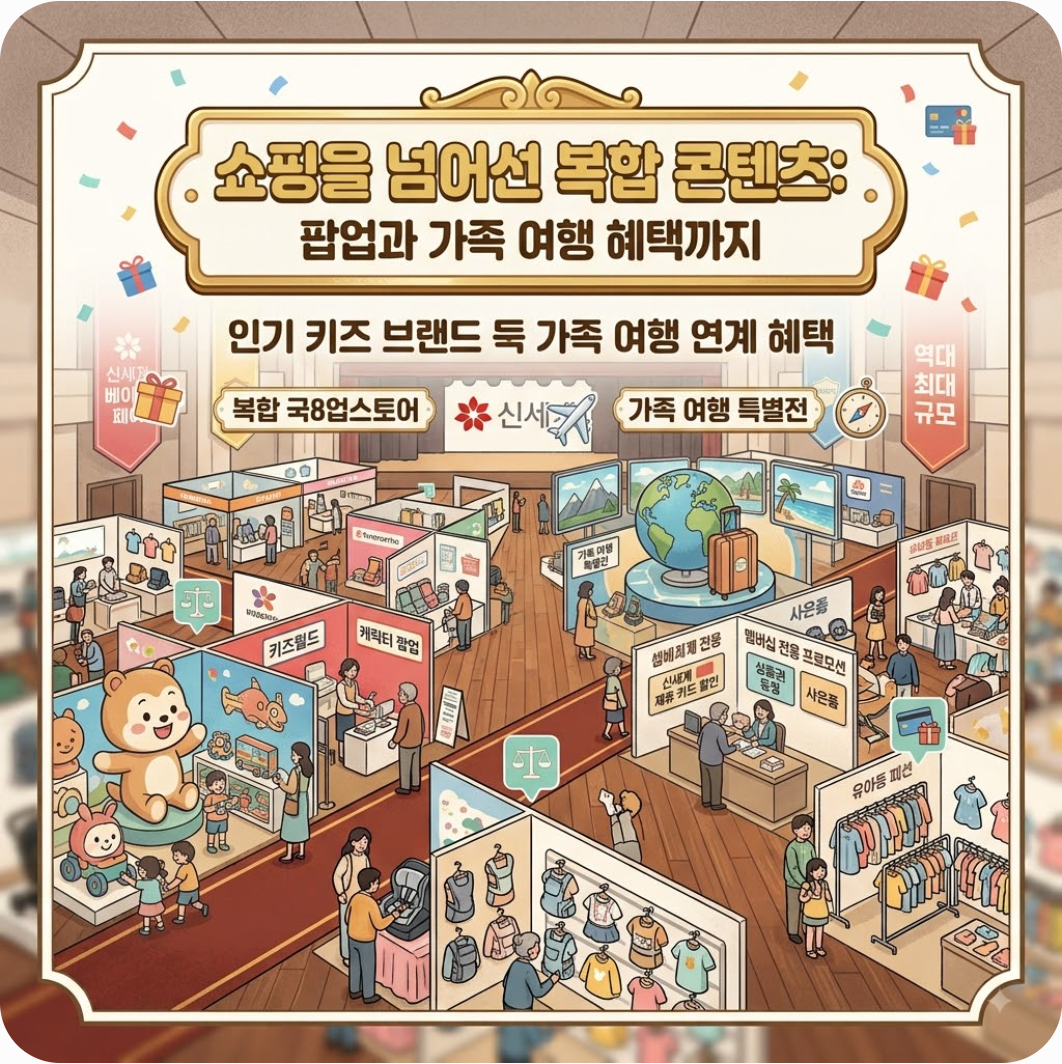 쇼핑을 넘어선 복합 콘텐츠: 팝업과 가족 여행 혜택까지 — 신세계 역대급 베이비페어 총정리! 육아용품 40% 할인 놓치면 손해인 이유