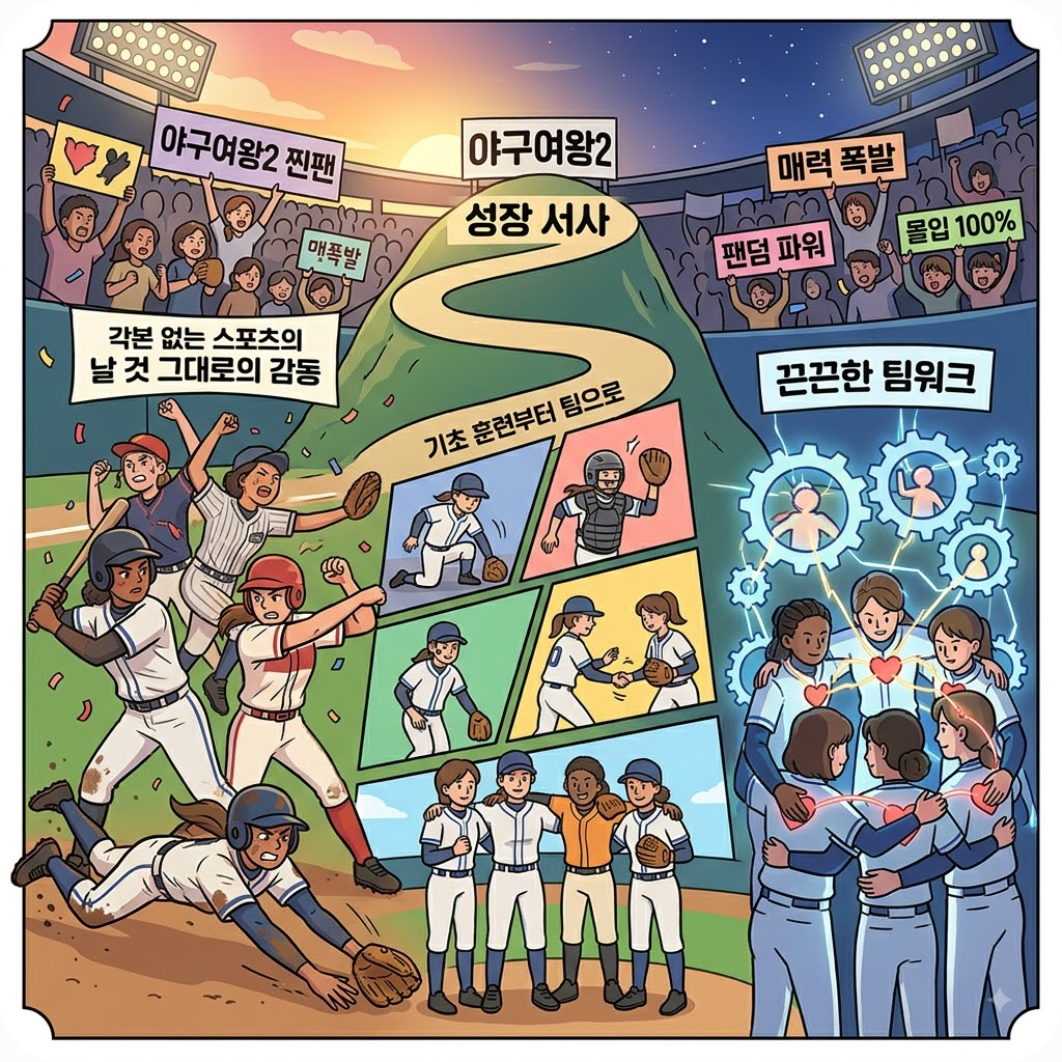 팬들이 ‘야구여왕2’에 열광하는 세 가지 핵심 매력 — 화제성 싹쓸이한 야구여왕2, 직관 이벤트까지 역대급 대박 터진 이유