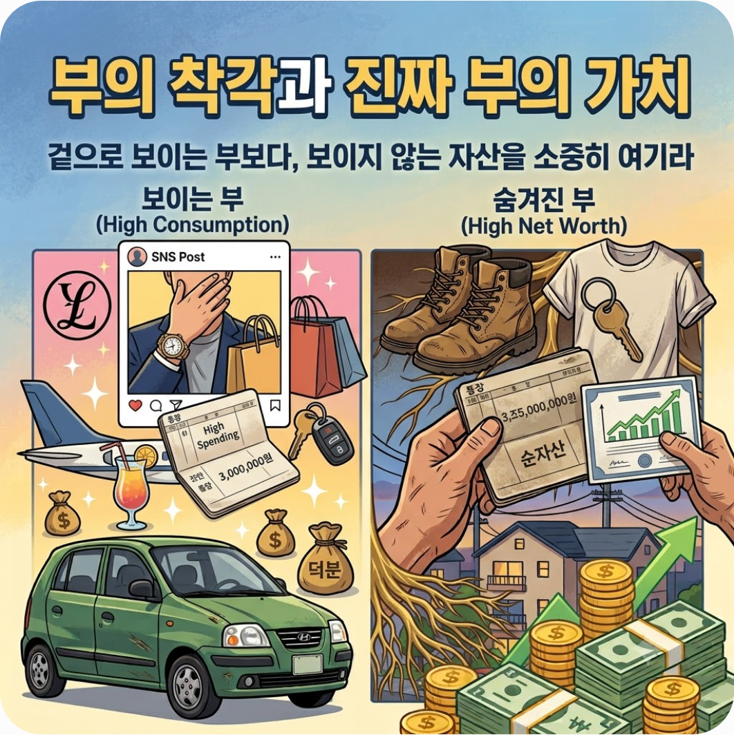 3. 부의 착각에서 벗어나 '진짜 부'를 쌓는 법 — 통장 잔고 보고 경악한 서장훈의 이웃집 백만장자, 평범한 사람이 수백억 자산가가 된 비결
