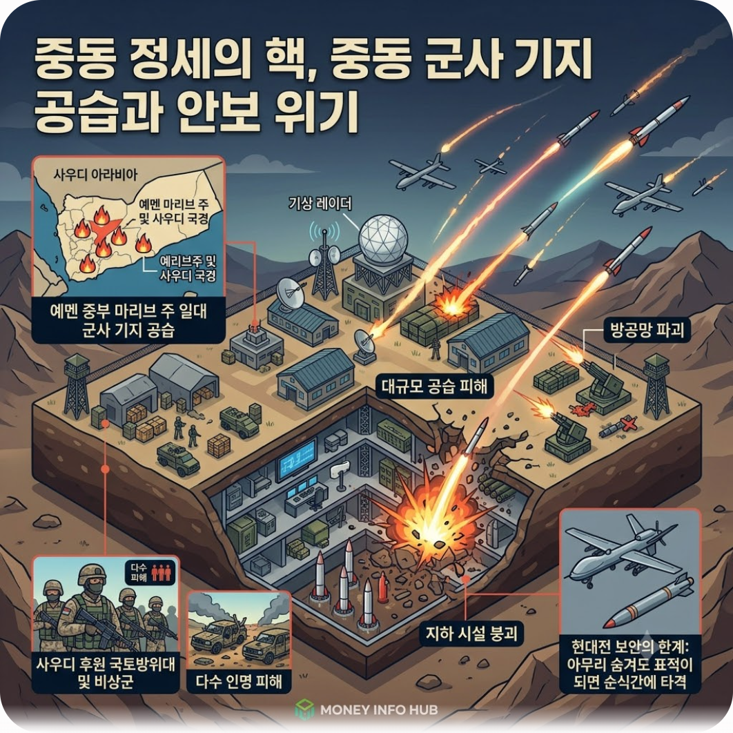 중동 정세의 핵, 중동 군사 기지 공습과 안보 위기 — 지도에서 삭제된 대한민국 극비 군사 기지의 충격적인 실체