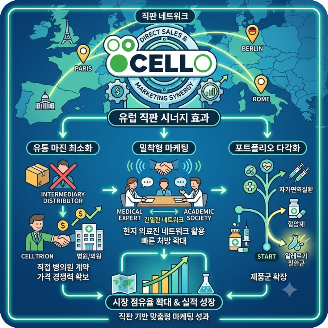 셀트리온 직판망과의 시너지 효과 — 셀트리온 옴리클로 고용량 300mg 유럽 상륙, 졸레어 잡고 바이오시밀러 판도 바꿀까?