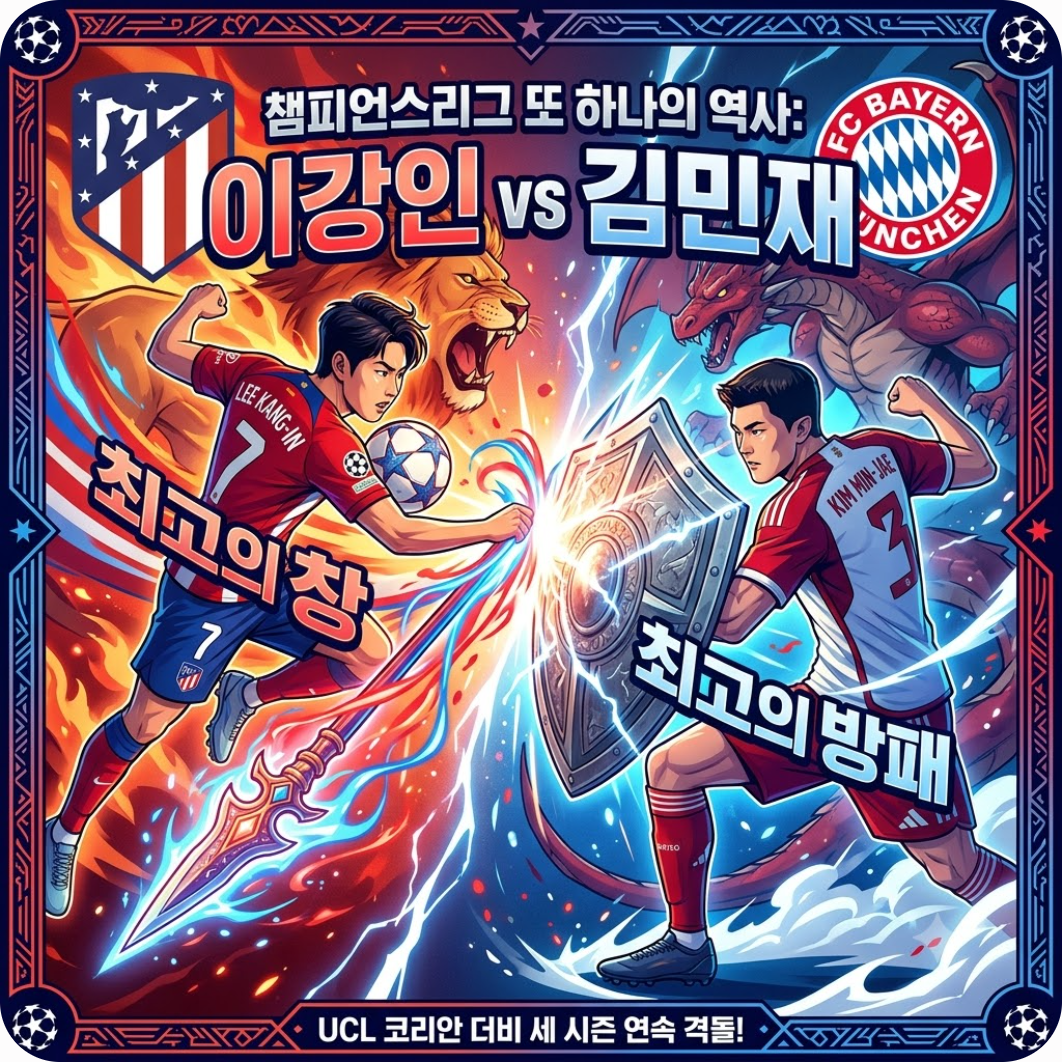 챔피언스리그에서 펼쳐질 또 하나의 역사: 이강인 vs 김민재 — 바```markdown