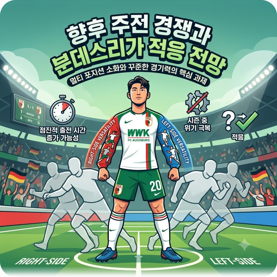 향후 주전 경쟁과 분데스리가 적응 전망 — 투입 1분 만에 어시스트? 설영우 분데스리가 데뷔전 미친 임팩트