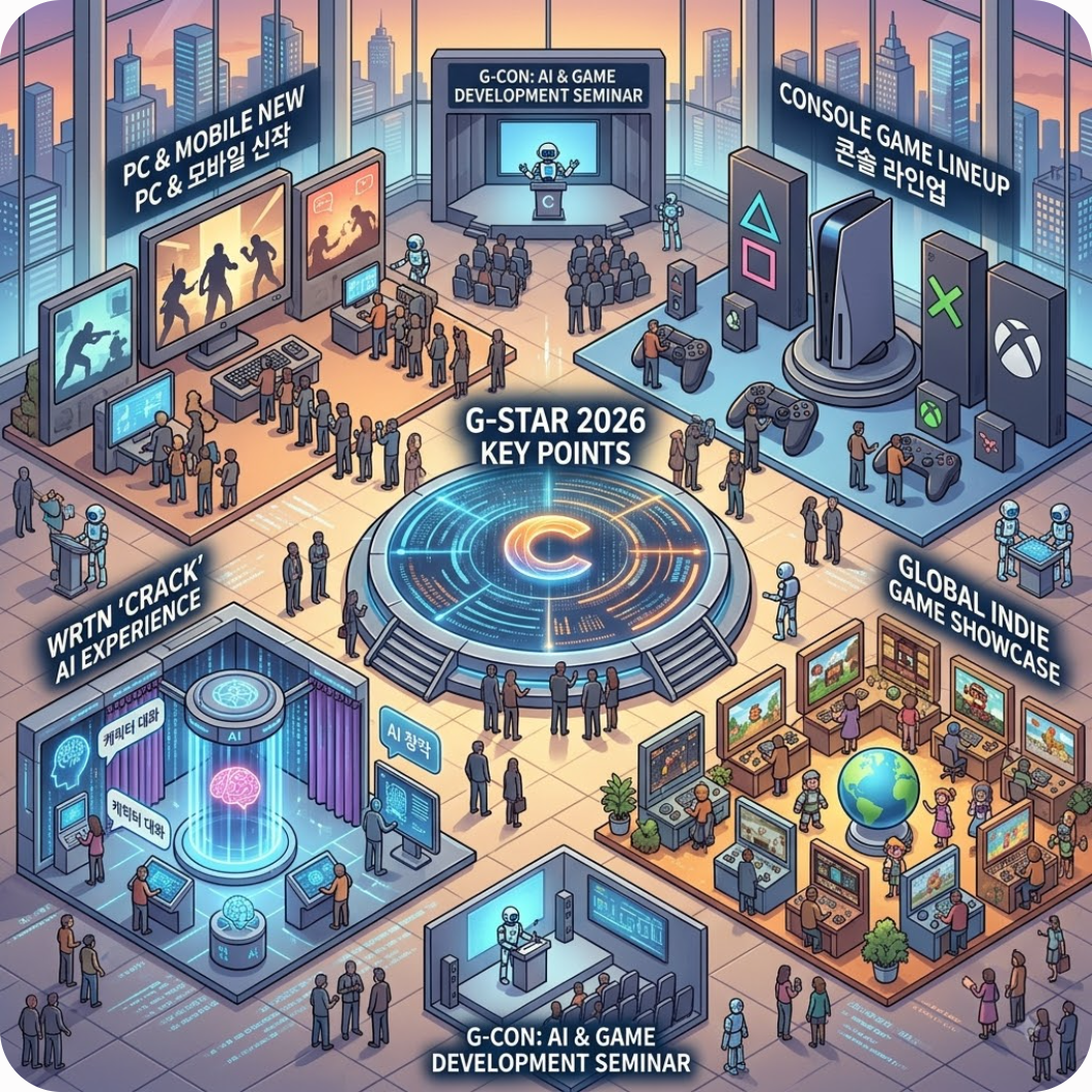 변화하는 지스타 2026, 관전 포인트는? — 게임판 뒤흔든 AI 채팅 플랫폼 '크랙', 지스타 2026 메인 스폰서 전격 등장!