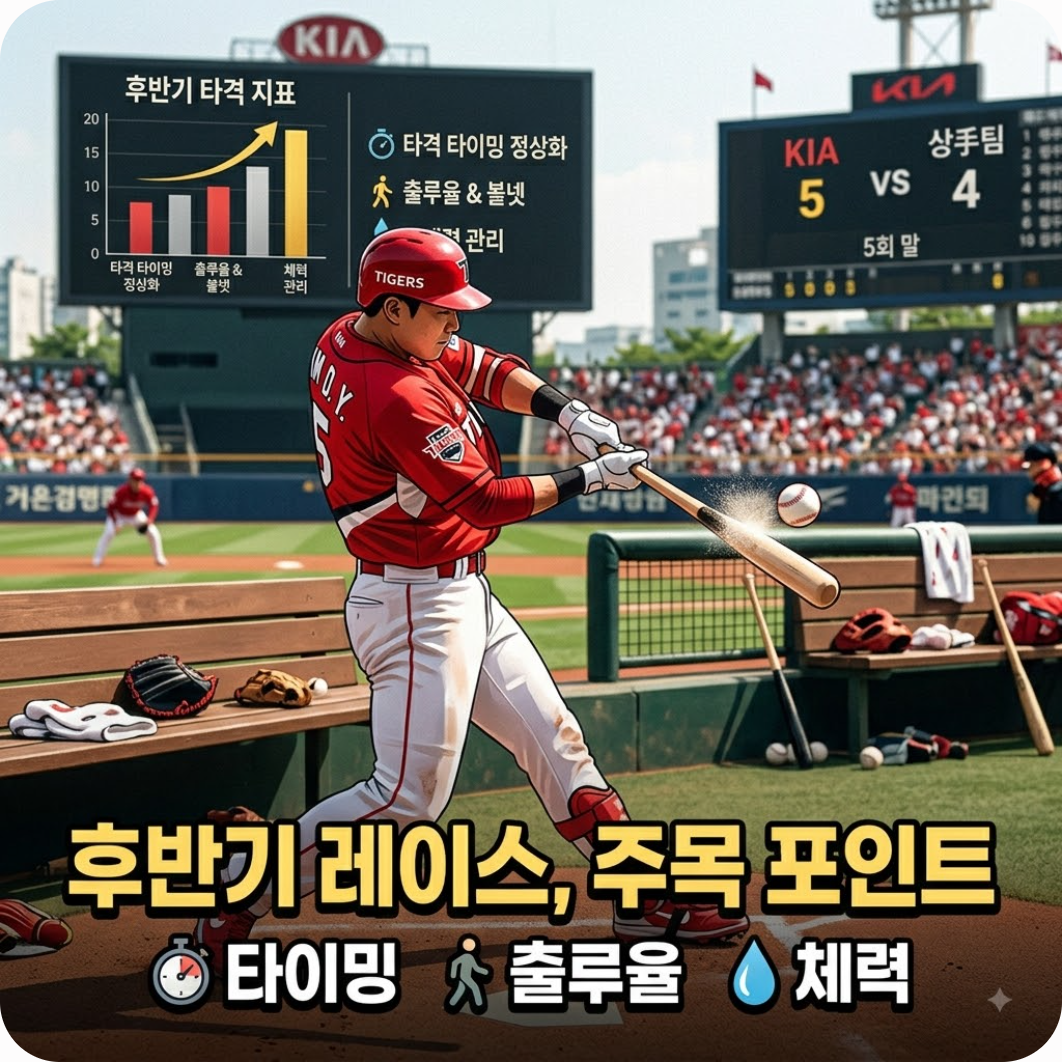 대기록을 향한 후반기 레이스, 팬들이 주목해야 할 포인트 — 35호 홈런 치고도 땅 꺼져라 한숨? 공 안 보인다던 김도영이 방망이 다시 깨우는 법