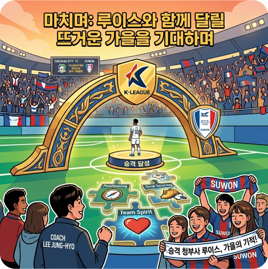 마치며: 루이스와 함께 달릴 뜨거운 가을을 기대하며 — 단 11분 만에 터진 환상 결승골! 수원 승격 청부사 루이스의 완벽한 데뷔전