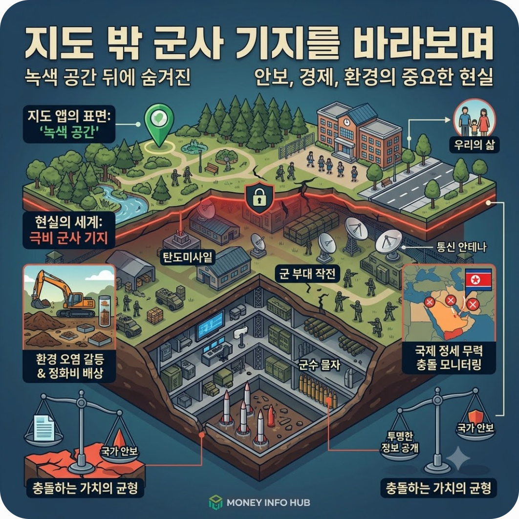 지도 밖 군사 기지를 바라보며 — 지도에서 삭제된 대한민국 극비 군사 기지의 충격적인 실체