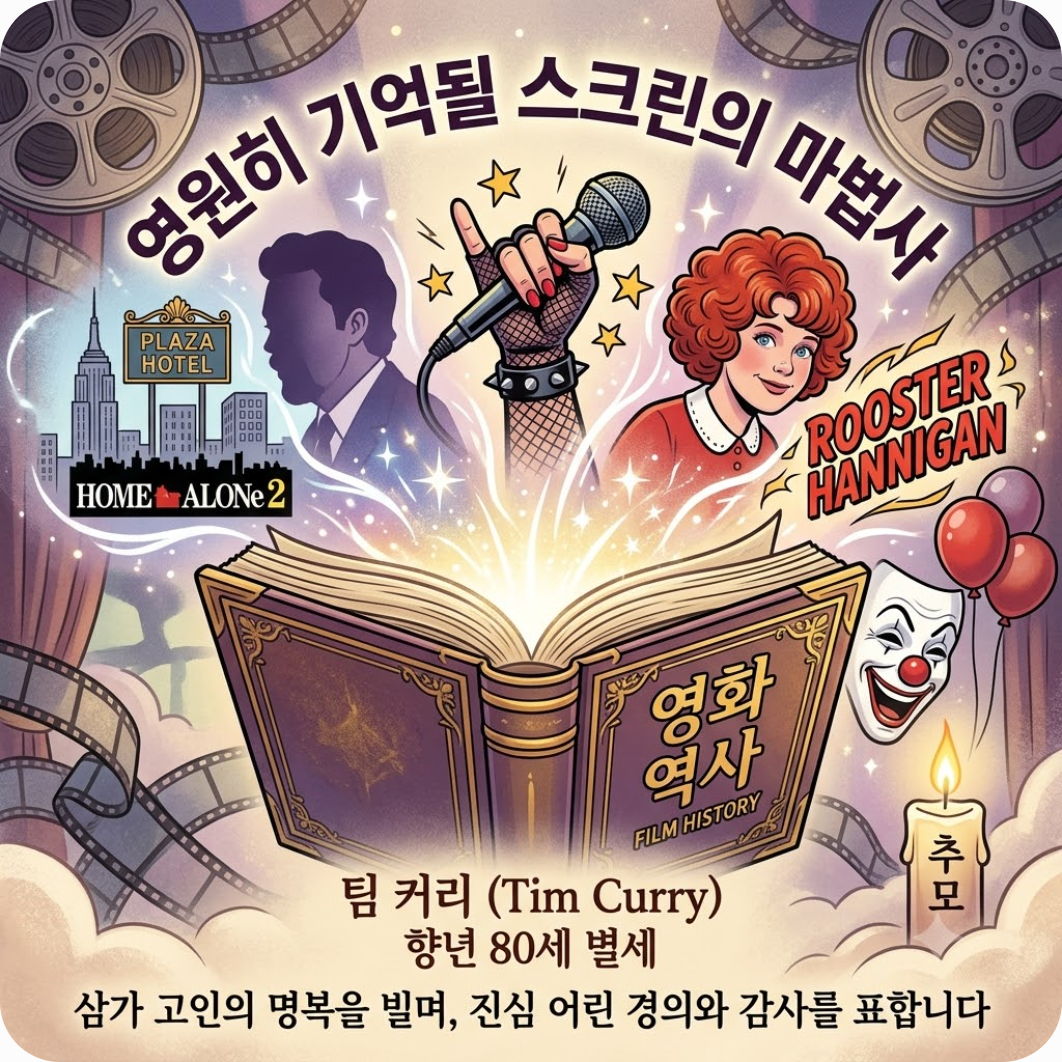 영원히 기억될 스크린의 마법사 — 나홀로 집에 호텔 지배인부터 록키 호러까지, 전설의 배우 팀 커리 향년 80세로 별세
