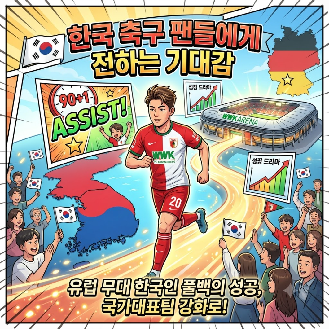 한국 축구 팬들에게 전하는 기대감 — 투입 1분 만에 어시스트? 설영우 분데스리가 데뷔전 미친 임팩트