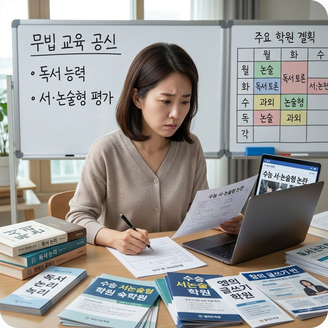독서와 서논술형으로 사교육 잡는다더니… 학부모들이 결국 학원 하나 더 등록하는 이유