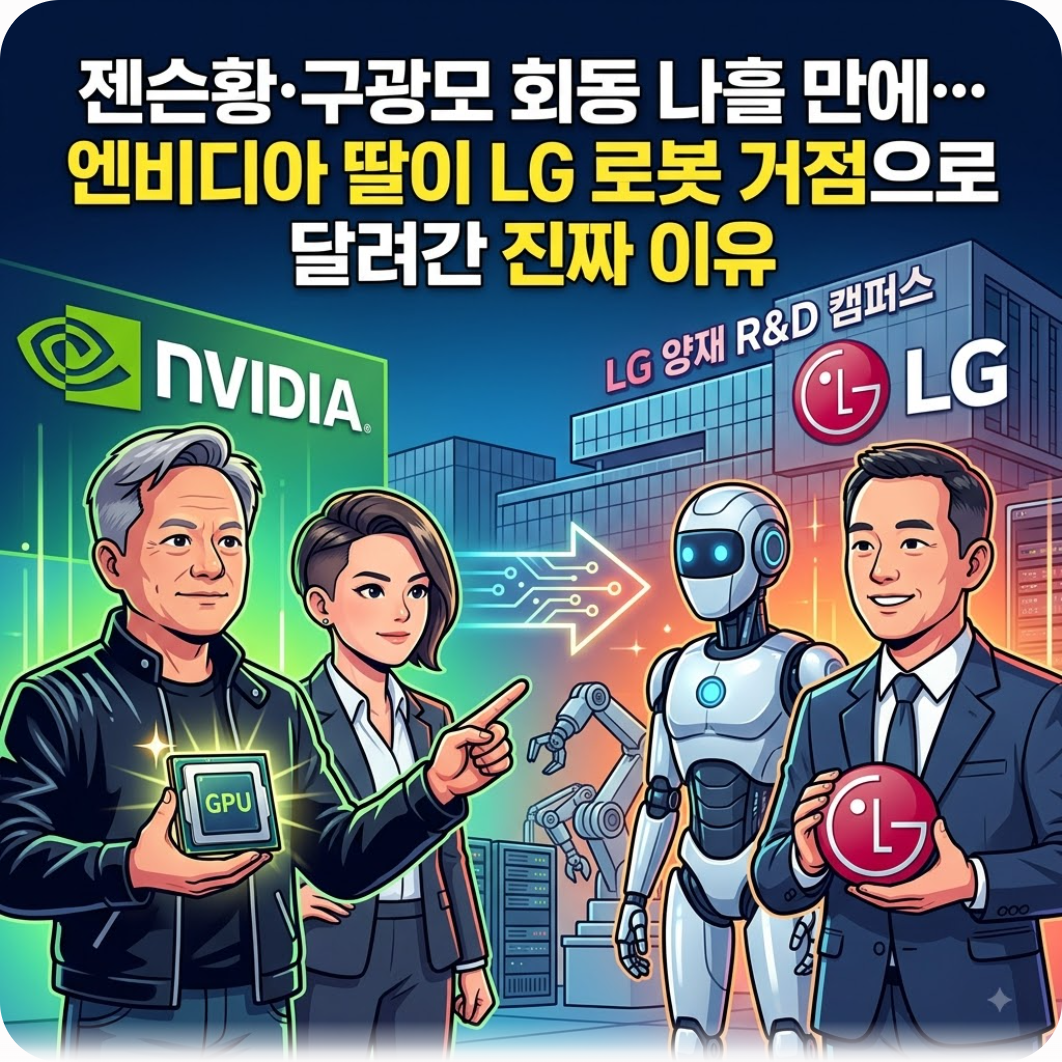 젠슨황·구광모 회동 나흘 만에…엔비디아 딸이 LG 로봇 거점으로 달려간 진짜 이유