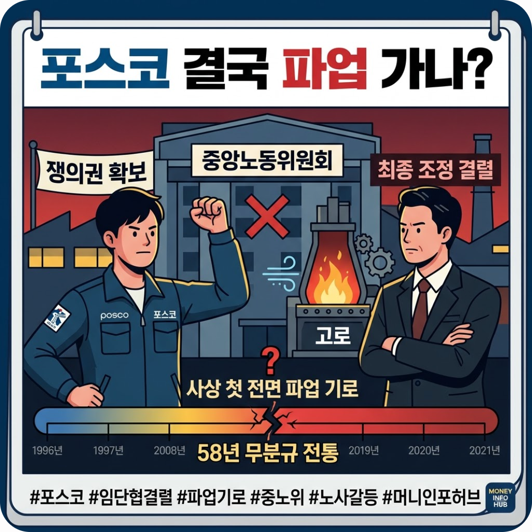 포스코 결국 파업 가나? 노사 최종 결렬 후 쟁의권 확보까지 남은 변수 총정리
