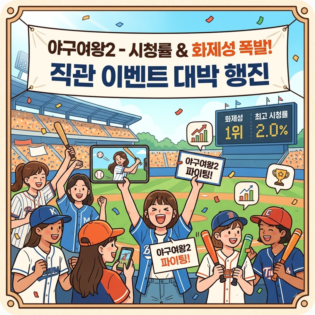 화제성 싹쓸이한 야구여왕2, 직관 이벤트까지 역대급 대박 터진 이유