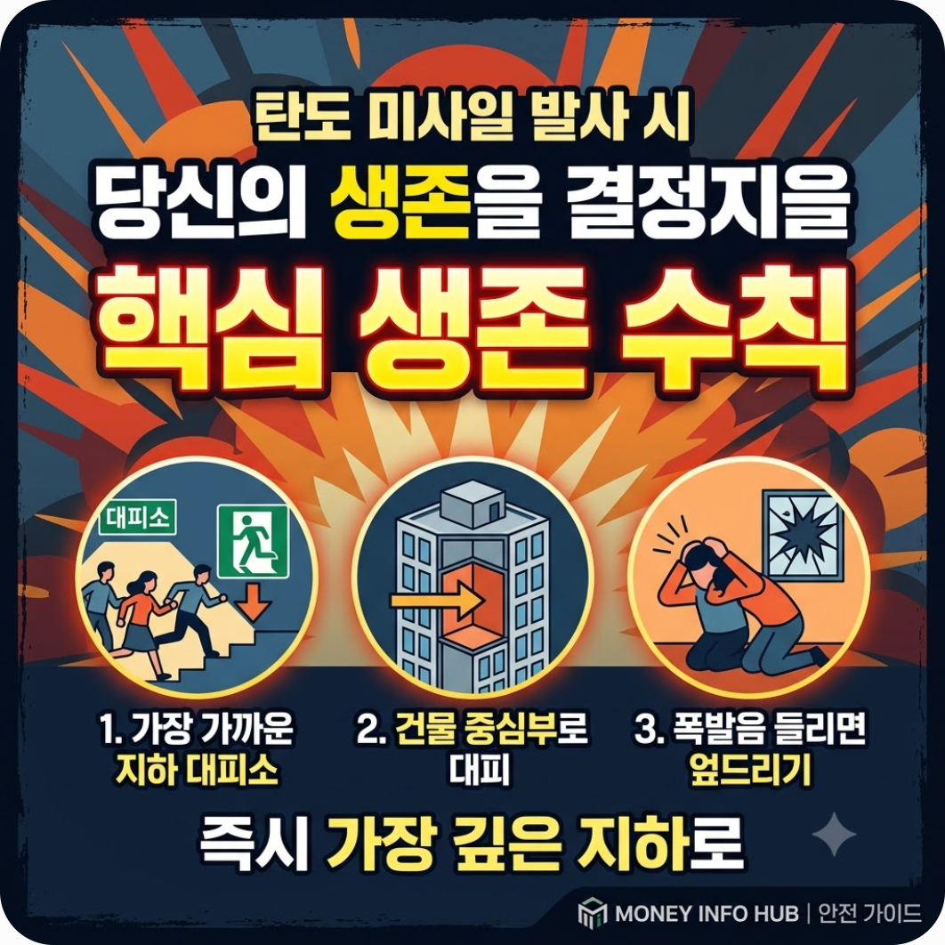 탄도 미사일이 날아오는 순간 당신의 생존을 결정지을 유일한 수칙