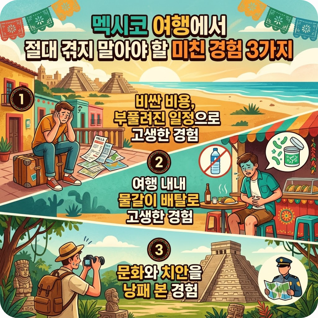 멕시코에서 절대 겪지 말아야 할 미친 경험 top 3