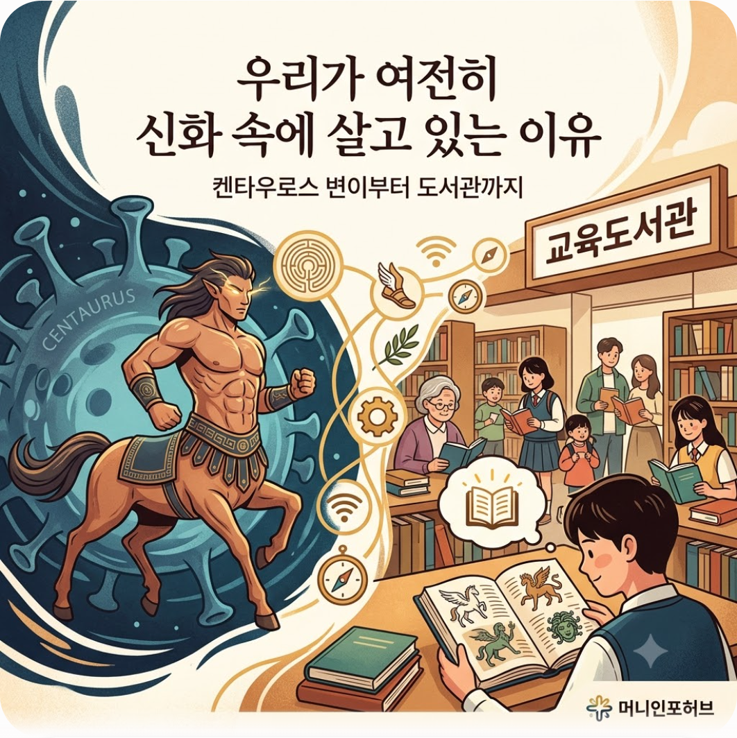 켄타우로스 변이부터 도서관까지, 우리가 여전히 신화 속에 살고 있는 이유