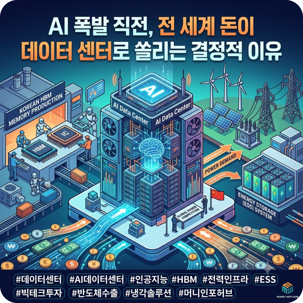 AI 폭발 직전, 전 세계 돈이 데이터 센터로 쏠리는 결정적 이유