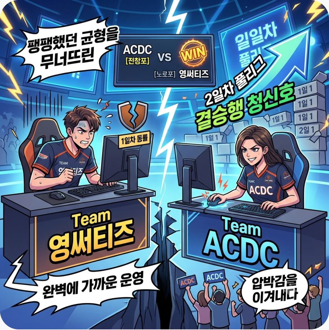 팽팽했던 1일차 동률, 균형을 무너뜨린 ACDC의 저력 — 스낳대 풀리그 2일차 뒤흔든 ACDC, 결국 결승행 티켓 눈앞까지 잡았다