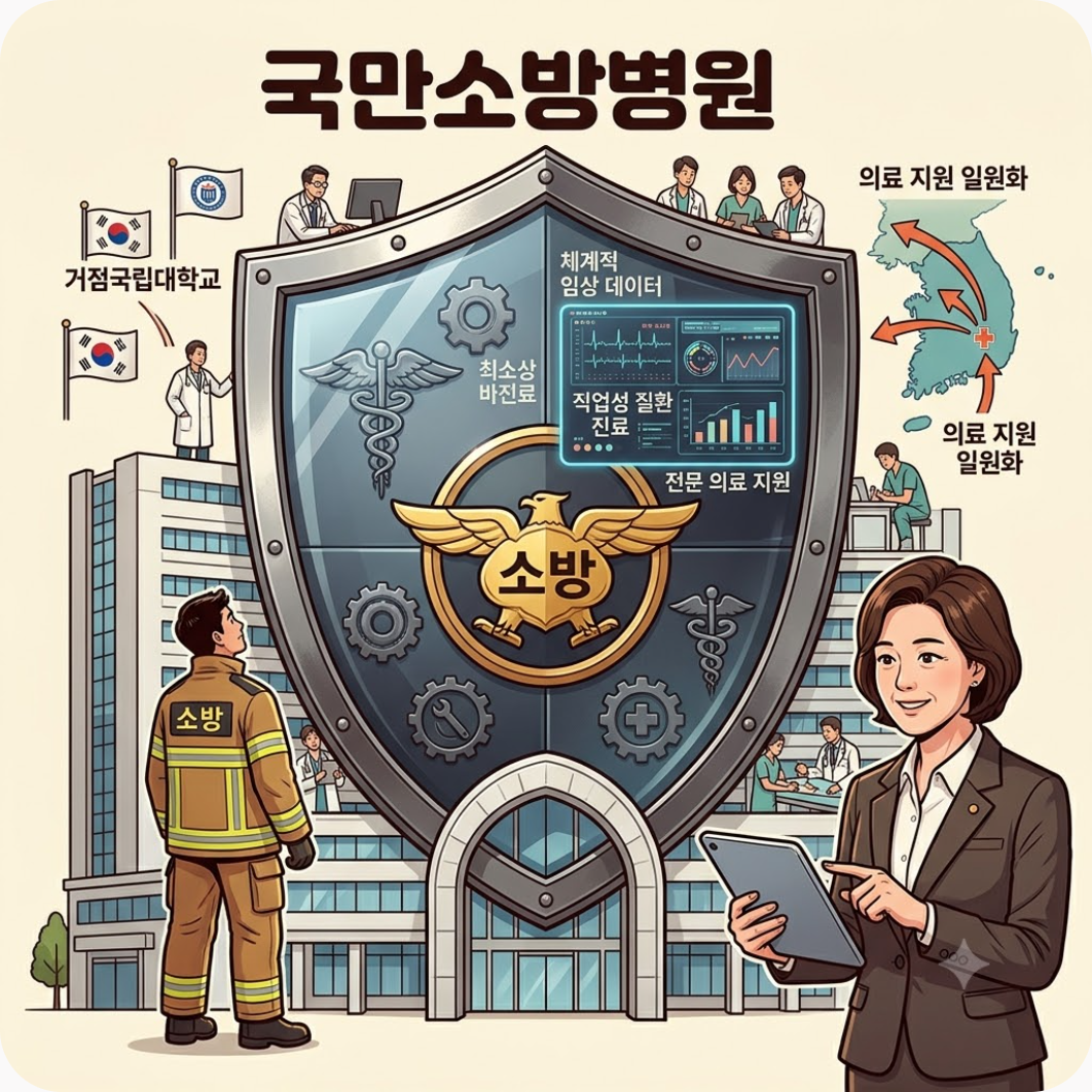 소방관의 든든한 방패, 국립소방병원의 현주소 — 서명옥 의원이 직접 찾은 국립소방병원 건립 현장, 거점국립대 연계로 의료 공백 채울 수 있을까?