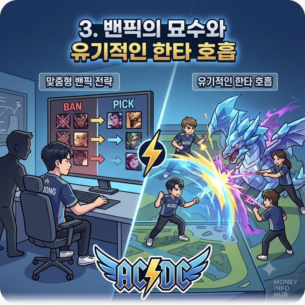 3. 밴픽의 묘수와 유기적인 한타 호흡 — 전승 신화 쓴 神호종과 백정석의 각성, ACDC가 스낳대를 뒤흔든 결정적 순간