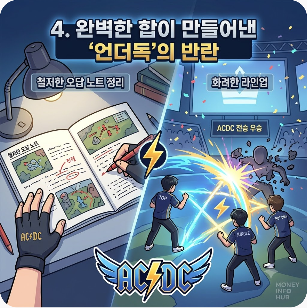 4. 완벽한 합이 만들어낸 '언더독'의 반란 — 전승 신화 쓴 神호종과 백정석의 각성, ACDC가 스낳대를 뒤흔든 결정적 순간