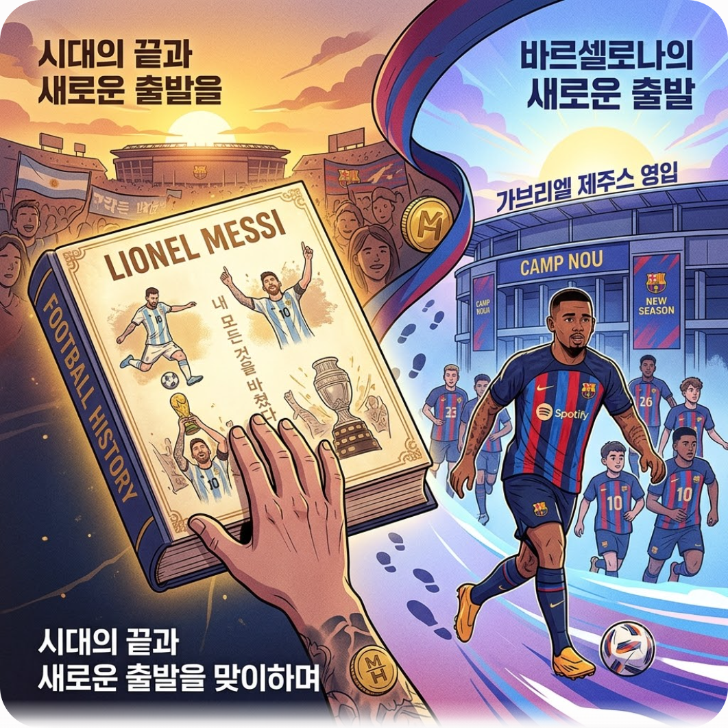 시대의 끝과 새로운 출발을 맞이하며 — 927골 421도움 역대 최고 GOAT 메시, 아르헨티나 국대 은퇴 선언과 바르샤부터 이어온 대기록 총정리