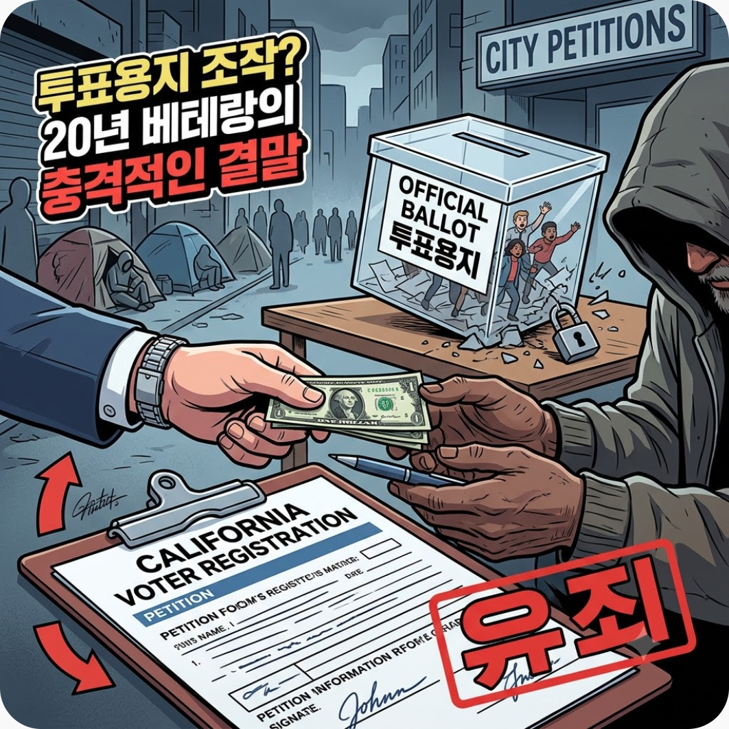 노숙자에게 현금 쥐여주고 투표용지 조작? 20년 베테랑의 충격적인 결말