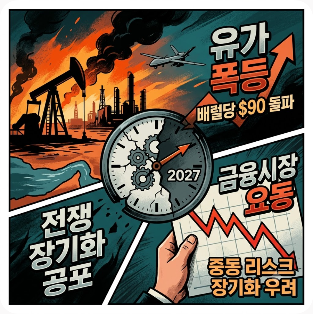 유가 람 — 美, 이란전쟁 내년까지 끌고 가나…금융시장 '중동 리스크' 장기화 우려